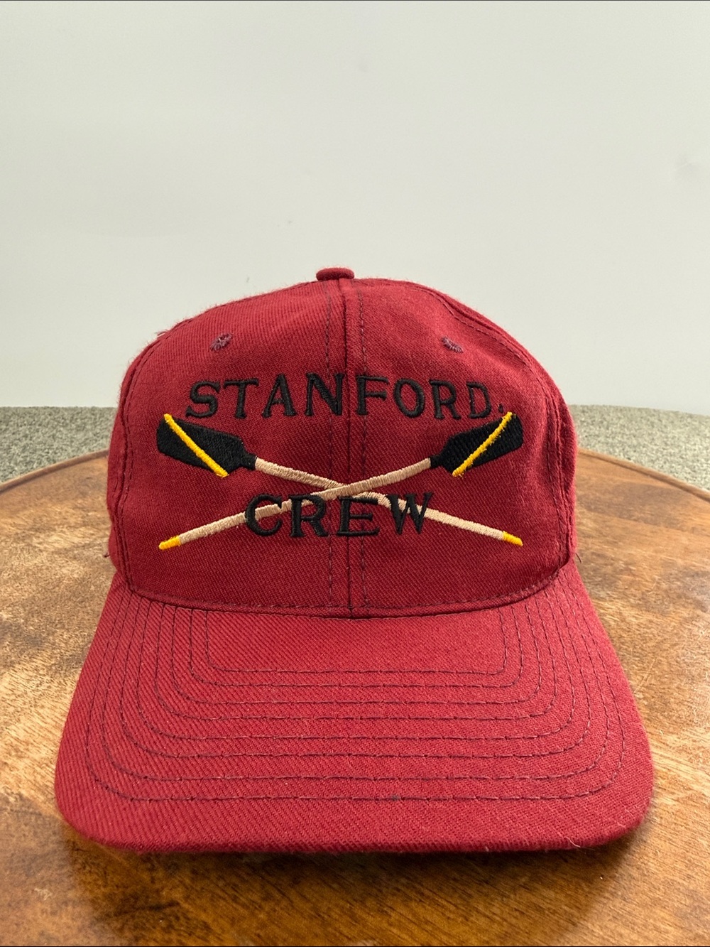 Stanford Crew Hat Embroidered Red Baseball Cap The Game Vintage Collegiate